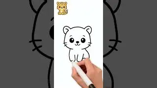 How To Draw A Cute LEOPARD Step By Step 🐆  | The Simple Studio