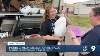 A heart for helping: Pueblo High Student leads Thanksgiving turkey drive