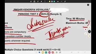 Class 8 science PT2 sample paper || NCERT 2026|| #CLASS8