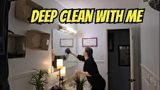 DISGUSTING BATHROOM DEEP CLEAN | cleaning motivation
