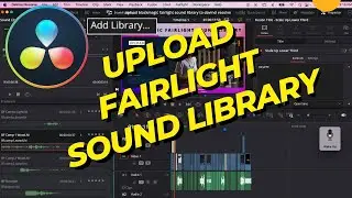 Загрузите звуковую библиотеку Blackmagic Fairlight в DaVinci Resolve 18 или удалите ее