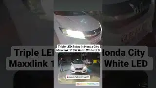 Amazing brightness of Warm White LED Bulbs | Honda City 📞9845049211