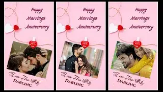 Happy Anniversary | Wedding Anniversary Template | Anniversary wedding Tutorials