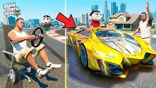 Franklin Upgrade ZERO To GOD SUPER CAR! in GTA 5 | SHINCHAN and CHOP