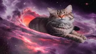 Jupiter Cat Healing 🪐 528Hz 432Hz 639Hz + Cosmic Cat &bull; 1.02.22.23 Hour Abundance & DNA Repair