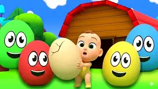 🥚 Surprise Egg with Colorful Play! | Surprise Egg Unboxing with Nursery Rhymes #eggsurprise