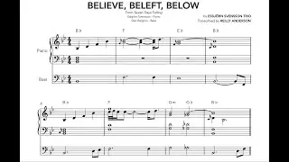 Believe, Beleft, Below Piano and Bass Transcription (Esbj&ouml;rn Svensson Trio)