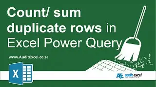 Identify/ count duplicates using Power Query in Excel