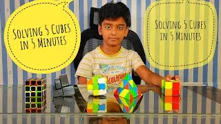 Solving 5 Rubik's Cube in 5 Min | Solving 2*2 Cube |Solving 2*2 Mirror Cube Speed solving | Bhargav