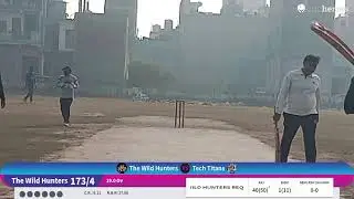 Tech Titans vs The Wild Hunters live cricket match | BGT 11.0 - BORDER GAWASKAR TROPHY live - Pink A