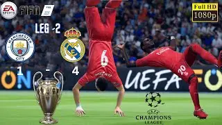 MANCITY vs REALMADRID | 1 - 4 🥅 |UEFA Champions League | HD Gameplay |Semifinal Leg-2| LEGENDARY AI