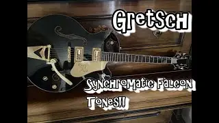 Gretsch 2025 Synchromatic Black Falcon. All the Tones. Clean to mean. #gretschguitars