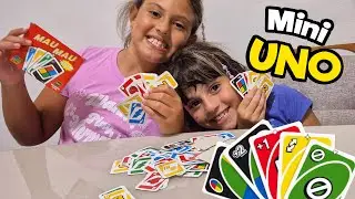 Jogando Mini Uno | Esse &eacute; o Menor Jogo de Uno do Mundo