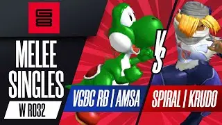 VGBC RB | Amsa vs. Spiral | Krudo - Melee Singles Winners Round of 32 - Genesis 8