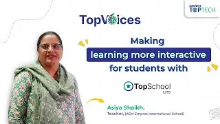 Asiya Shaikh, teacher, ASM Empros International School, on learning resources of NAVNEET TOPTECH.