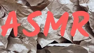 ASMR Kağıt sesi, buruşturma yırtma ve atma