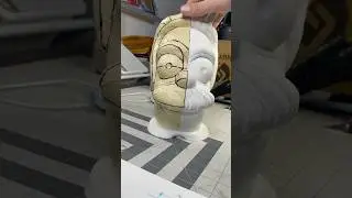 Making a Flanders head mask with EVA foam! #craftdiy #Cosplay #DIY #Simpsons #FoamCraft #3DPrinting