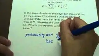 Expected Value of Roulette