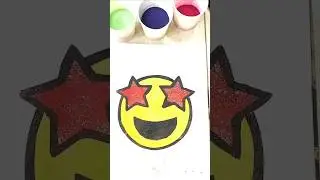 sandpainting emoji  #satisfying #relaxing #art #sandpainting #trending #sandart # viralshort