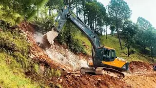 The World's Hardest Job: Skillful Excavator Operator vs. Mountains | Excavator Planet