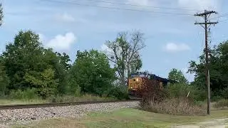 CSX 3315 & 5267 rock runner passing through Waterloo, SC