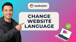 How to CHANGE WEBSITE LANGUAGE in Webador (Step by Step)