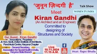 जुनून ज़िन्दगी है | Kiran Gandhi | Women TV India | Talk Show | Host Rajni Bhalla
