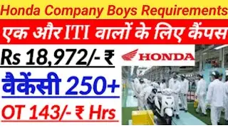 Honda company requirements 2022