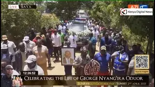 See how Raila's Bodyguard George Oduor's Body Arrived in Ndori, Siaya!!