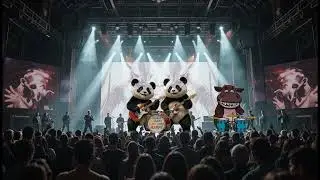 Cutest Panda Band Alert! 🎸🐼   Panda t shirt design