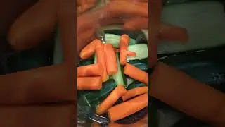 Steamed Carrots and Zucchinis #shorts