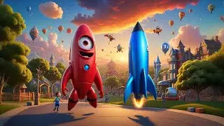 Five Toy Rockets Zoom to Space | Fun Counting Song for Kids | Nursery Rhymes and Baby Songs