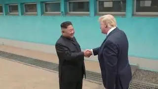 WATCH: POTUS Meets with Kim Jong Un, Steps Foot Into North Korea