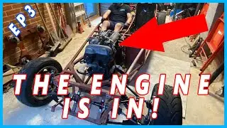 We Managed To Fit The Engine! Plus A Trip To Silverstone! Building Our First Ever Race car EP3