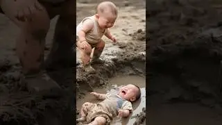 Crying Baby Gets The Custest Help  #newshortsvideo #cute