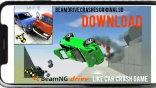 Beam drive crashes original 3D | BeamNG drive on mobile! soft body physics | Takaful Gaming |