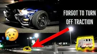 Mustang SPINS OUT & HITS WALL on the DRAG STRIP!! | Wild Horse Pass Motorsports Park