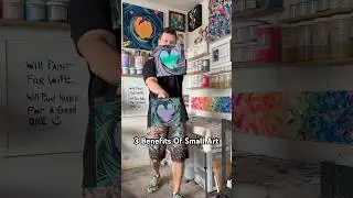 3 benefits of small art 🖼️ #art #artist #smallart #originalart #painting #abstractpainting #artsy