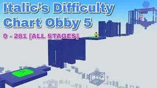 Italic's Difficulty Chart Obby 5 [All Stages 0 - 281]