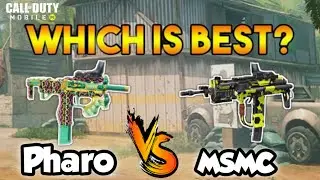 Call Of Duty Mobile : Pharo vs MSMC (which is best gun?) SMG #4