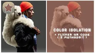 AE LIKE CC ! Color Isolation With Flicker QR Code ( 2 Methods ) VIDEOSTARPRO