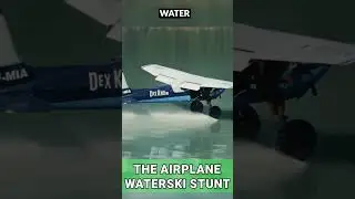Barefoot and Airborne: The Airplane Waterski Stunt  #trendingnow  #trendingshorts #stunt