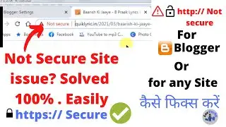 Site Not Secure Issue Fixing / http to https secure /