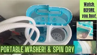 DOES IT WORK  - yes yes it did- Portable Washer& Spin Dry portable unit. #ad #amazoninfluencer