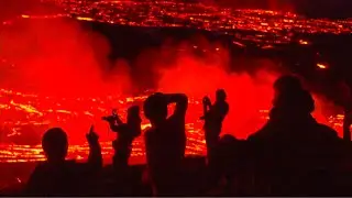 HUGE VOLCANO ERUPTION AT SUNSET !!! ICELAND VOLCANO ERUPTION - May 15, 2021