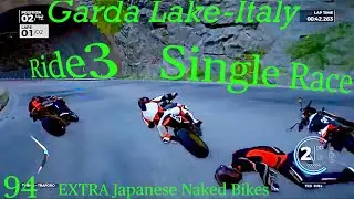 Ride3: PS4 Garda Lake-Italy -Single Race- EXTRA Japanese Naked Bikes 300-780PP KTM 1290 Super Duke R