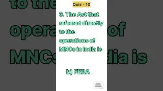 Quiz 10| 10th Economics| Unit 2. Globalization and Trade| 5 Questions and answers|