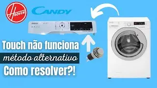 Máquina de lavar roupa Hoover/Candy não funciona as teclas touch e não inicia o programa