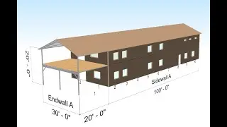 ARIZONA 30 X 100 2 STORY GABLE ROOF BARNDOMINIUM  STEEL HOUSE KIT
