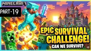Minecraft Gameplay (Part-19) | 3rd Day of Castle Construction 